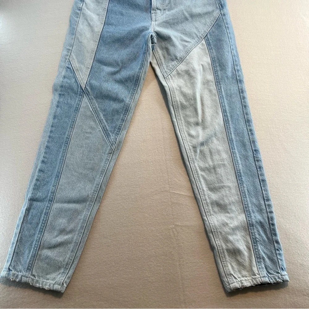 Pacsun Patchwork Vintage Style Ultra High Rise Slim Jeans Women's Size 24 - Picture 4 of 11